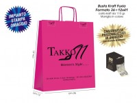 BUSTE IN CARTA KRAFT FUXIA 